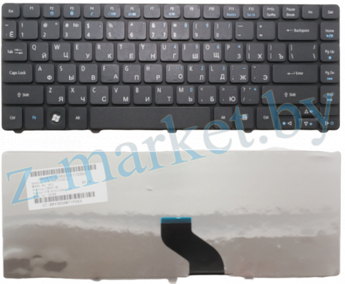 Клавиатура Acer Aspire 3810T 3820T 3410T 4810T 4535 4736 черная в Гомеле, Минске, Могилеве, Витебске.