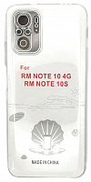 Чехол для Xiaomi Redmi Note 10, Note 10S силиконовый,прозрачный с закрытой камерой и разъемом от интернет магазина z-market.by