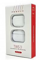 Беспроводные наушники Bluetooth Profit TWS-3, белые, беспроводная зарядка от интернет магазина z-market.by