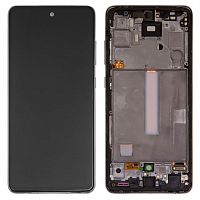 Модуль Samsung A525F (A52) черный, оригинал (матрица + тачскрин в сборе в раме) от интернет магазина z-market.by
