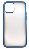 Чехол для iPhone 12, 12 Pro, Stylish Case с цветной рамкой, синий от интернет магазина z-market.by