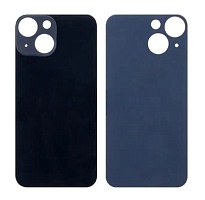 Задняя крышка для iPhone 13 mini Черный (стекло, широкий вырез под камеру, логотип). от интернет магазина z-market.by