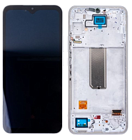 Модуль для Samsung A346, A346B (A34 5G) OLED Small Size (дисплей с тачскрином в раме), серебро от интернет магазина z-market.by