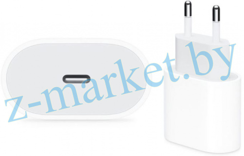 Сетевое З/У USB-C 20W Power Adapter, original 1:1, в упаковке с буклетом с лого в Гомеле, Минске, Могилеве, Витебске.