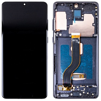 Модуль для Samsung G985, G985F (S20+), OLED Full Size (дисплей с тачскрином в раме), черный от интернет магазина z-market.by
