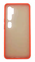 Чехол для Xiaomi Mi Note 10, Mi Note 10 Pro (2020) матовый с цветной рамкой, красный от интернет магазина z-market.by