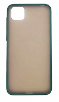 Чехол для Huawei Y5P 2020, Honor 9S матовый с цветной рамкой, зеленый от интернет магазина z-market.by