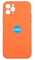 Чехол для iPhone 11 Pro Silicon Case цвет 73 (оранжевый) с закрытой камерой и низом от интернет магазина z-market.by
