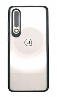 Чехол для Huawei P30 Usams прозрачный с цветной рамкой, черный от интернет магазина z-market.by