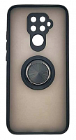 Чехол для Huawei Mate 30 Lite, Nova 5i Pro матовый с цветн рамкой, черный, держат под палец, магнит от интернет магазина z-market.by