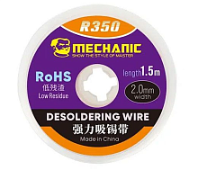 R350 оплетка для удаления припоя MECHANIC, диаметр 2.0 мм, длина 1.5 м от интернет магазина z-market.by