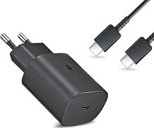 Зарядное устройство для Samsung (25W) + кабель Type-C-Type-C, черное от интернет магазина z-market.by