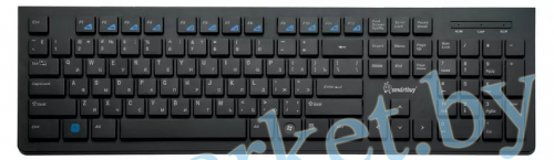 Клавиатура проводная SmartBuy 206 Slim, мультимедийная, USB, чёрная в Гомеле, Минске, Могилеве, Витебске.