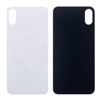 Задняя крышка для iPhone XS (широкий вырез под камеру, логотип) белый от интернет магазина z-market.by