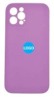 Чехол для iPhone 12 Pro Silicon Case цвет 28 (фиолетовый) с закрытой камерой и низом от интернет магазина z-market.by