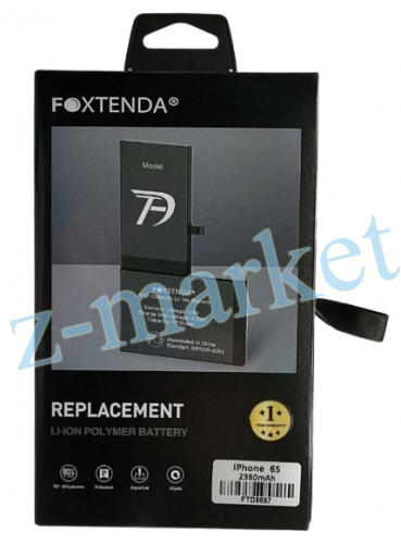 Аккумуляторная батарея Foxtenda для Apple iPhone 6S, 2380mAh усиленная (в коробке) в Гомеле, Минске, Могилеве, Витебске. фото 2