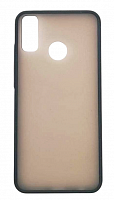 Чехол для Huawei Y8S матовый с цветной рамкой, черный от интернет магазина z-market.by