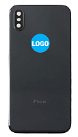 Корпус для iPhone X (AAA класс, бок. кнопки, вибро.,  лоток SIM, периф. запч., CE лого), черный от интернет магазина z-market.by