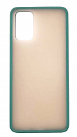 Чехол для Samsung Galaxy S20 FE, G780, матовый с цветной рамкой, зеленый от интернет магазина z-market.by