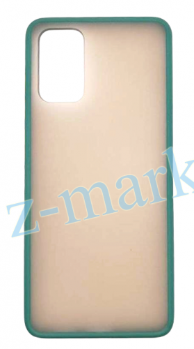 Чехол для Samsung Galaxy S20 FE, G780, матовый с цветной рамкой, зеленый в Гомеле, Минске, Могилеве, Витебске.