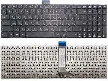 Клавиатура Asus X502 X502C X551 F502 X555UF черная контакты на себя короткий шлейф от интернет магазина z-market.by