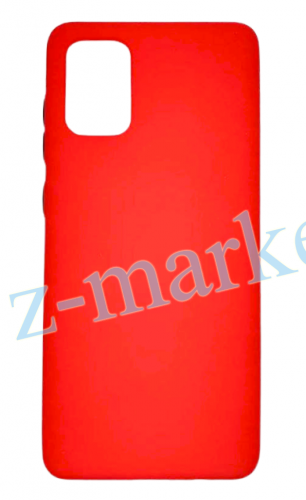 Чехол для Samsung A71, A715, силиконовый красный, TPU Matte case в Гомеле, Минске, Могилеве, Витебске.