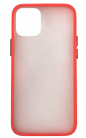 Чехол для iPhone 12 mini матовый с цветной рамкой, цвет 10 (красный) от интернет магазина z-market.by