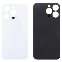 Задняя крышка для iPhone 14 Pro Белый (стекло, широкий вырез под камеру, логотип). от интернет магазина z-market.by