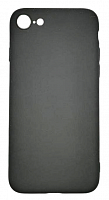 Чехол для iPhone 7, 8, SE 2020 силиконовый черный, TPU Matte case от интернет магазина z-market.by