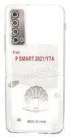 Чехол для Huawei P Smart 2021, Y7A, силиконовый прозрачн с закрыми камерой и разъемом от интернет магазина z-market.by