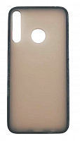 Чехол для Huawei Y7P, P40 Lite E, Honor 9C матовый с цветной рамкой, черный от интернет магазина z-market.by
