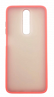 Чехол для Xiaomi Redmi K30, Poco X2, матовый с цветной рамкой, красный от интернет магазина z-market.by