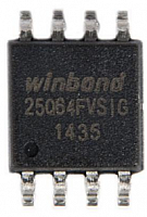 W25Q64FVSSIG (25Q64FVSIG), память FLASH, SPI, 62МБит, SO-8 W25Q64FV от интернет магазина z-market.by