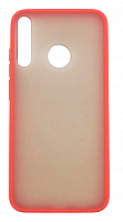 Чехол для Huawei Y7P, P40 Lite E, Honor 9C матовый с цветной рамкой, красный от интернет магазина z-market.by