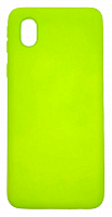 Чехол для Samsung A01 Core, A013F, M01 Core, M013F силиконовый ярко-зеленый, TPU Matte case  от интернет магазина z-market.by