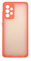 Чехол для Samsung A52, A525, A52S матовый с цветной рамкой, красный от интернет магазина z-market.by